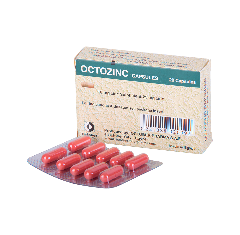 Octozinc 25mg | 20 Caps