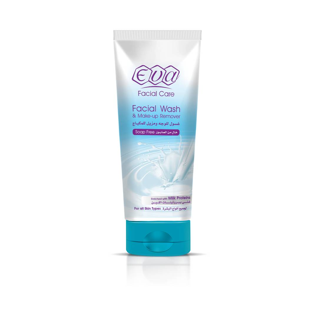Eva Skin Care | Facial Wash and Make-Up Remover with Milk Protein for all Skin Types | 150ml