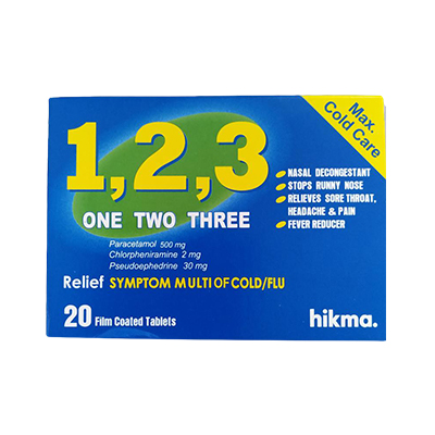1 2 3 | Cold And Flu | 20 Tabs