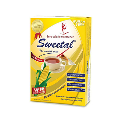 Sweetal Diet Sugar 2gm | 50 Sachets