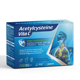 Acetylcysteine Vita C | 10 Sachs