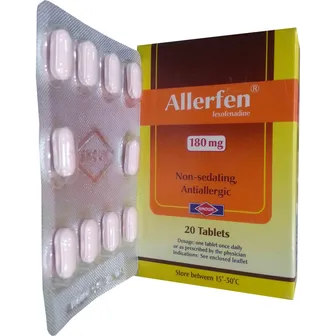 Allerfen Cough and Allergies 180mg | 20 Tabs