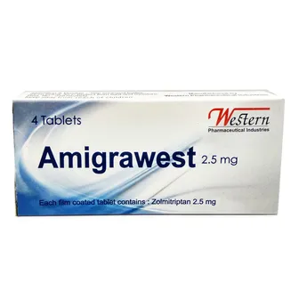 Amigrawest for migraine 2.5mg | 4 Tabs