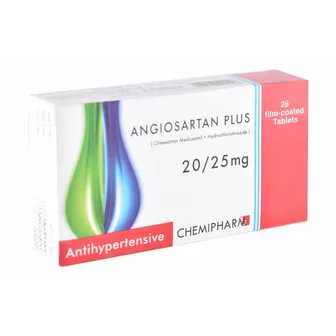 Angiosartan Plus | High Blood Pressure 20/25mg | 28 Tabs