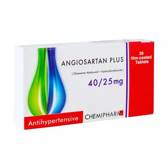 Angiosartan Plus | High Blood Pressure 40/25mg | 28 Tabs