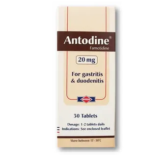 Antodine for the Treatment of Acidity and Heartburn 20mg | 30 Tabs