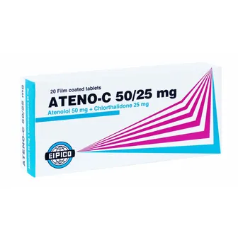 Ateno-C | High Pressure 50/25mg | 20 Tabs