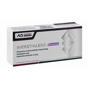 averothiazide 5/12.5/40 mg 30 tab