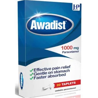 Awadist | 1000 mg Paracetamol | 20 tablets