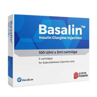 Basalin Insulin 100U/ml | 5 Cartridges