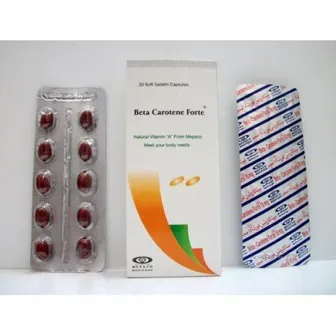 Beta Carotene Forte | Treat Vitamin A Deficiency | 15mg | 25000 Units | 20Capsules
