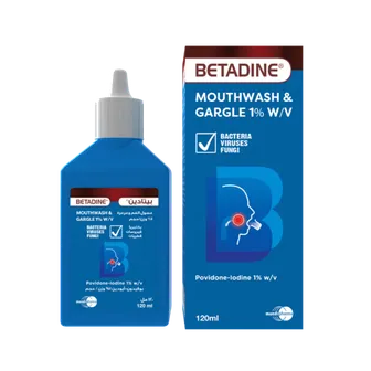 Betadine | Mouwthwash & Gargle 1% Povidone Lodine | 120ml