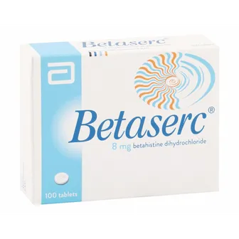 Betaserc | Dizziness and Circulatory Disorders 8mg | 100 Tabs