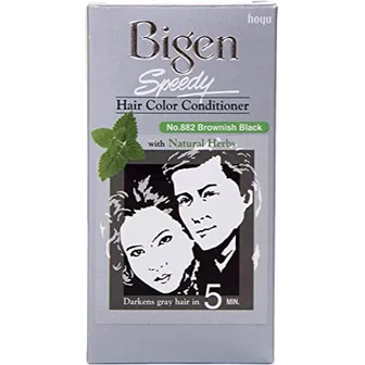 Bigen | Speedy Hair Color Conditioner | Natural Brownish Black 882
