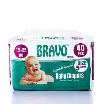 Bravo | Baby Diapers Size 5 | 40Pieces