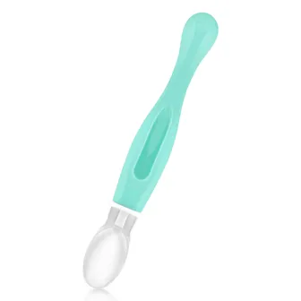 Bubbles | Baby Silicone Spoon Green | 1 Pc