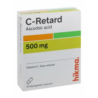 C-Retard | Vitamin C 500mg | 10 Caps Slow Release