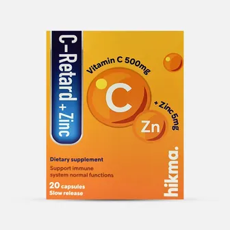 C Retard + Zinc Vitamin C 500mg | 20 Caps