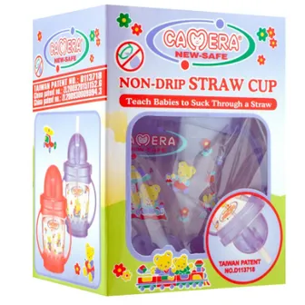 Camera | Non Drip Straw Cup | 180ml