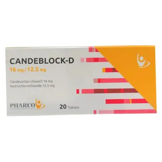 CANDEBLOCK- D 16/12.5 mg 20 Tabs