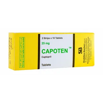 Capoten | High Blood Pressure 25mg | 20 Tabs