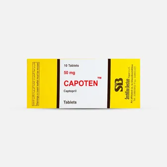 Capoten High Blood Pressure 50mg | 10 Tabs