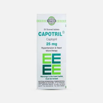 Capotril High Blood Pressure 25mg | 20 Tabs