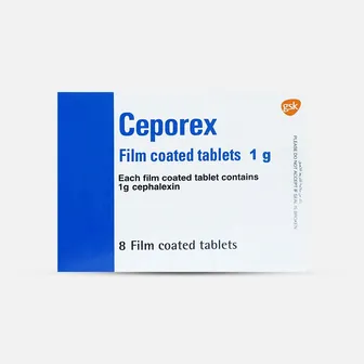 Ceporex Antibiotic 1mg | 8 Tabs