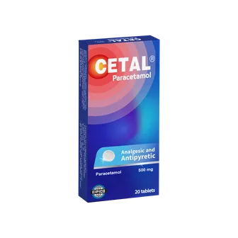 Cetal Pain Reliever 500mg | 20 Tabs