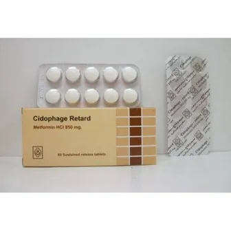 Cidophage Retard Diabetes 850 mg | 60 Tab