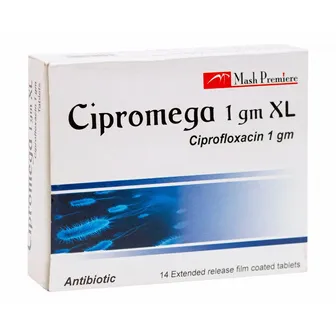 Cipromega XL Antibiotic 1gm | 14 Tabs
