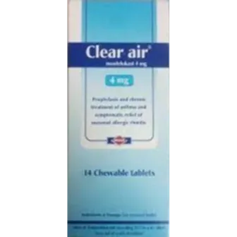 Clear air | 4mg | 14 Chewable Tablet