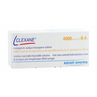 Clexane | Clots 40mg/0.4ml | 2 Vials