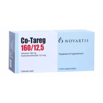 CO-Tareg | High Blood Pressure 160/12.5mg | 14 Tabs