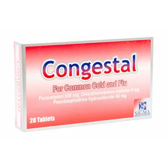 Congestal To Treat Cold and Flu | 20 Tabs