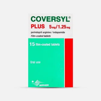 Coversyl Plus High Blood Pressure 5/1.25mg | 15 Tabs