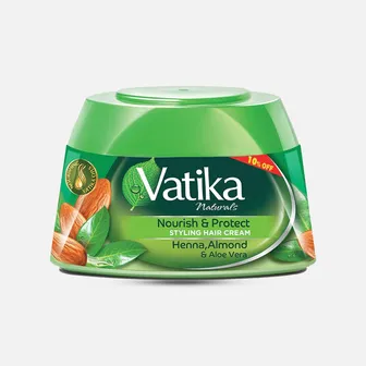 Vatika | Nourish & Protect Styling Hair Cream with Henna, Almond & Aloe Vera | 70ml