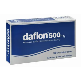Daflon Hemorrhoids and Varicose Veins 500mg | 30 Tabs