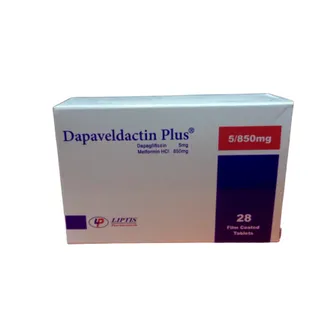 Dapaveldactin Plus 5mg Dapagliflozin & 850mg Metformin HCL | 28 Tabs