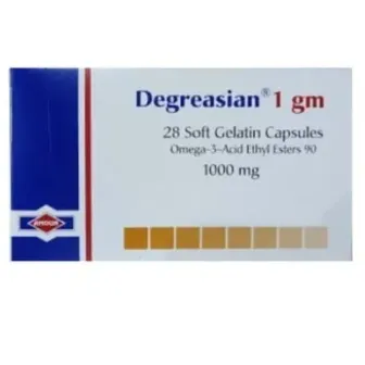 Degreasian | To Treat High Blood Triglycerides | 1 gm | 1000mg | 28 Caps