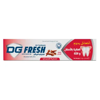 DG Fresh | Toothpaste Gel with Clove Flavor | 75gm