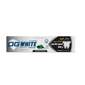 DG White | Gel Toothpaste Activated Charcoal with Mint Flavor | 75 gm