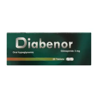 Diabenor Lowers Blood Sugar 3mg | 20 Tabs