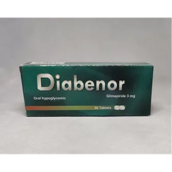 Diabenor | Lowers Blood Sugar | 3 mg | 30 Tab