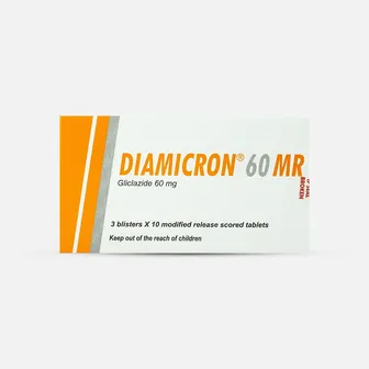 Diamicron MR | Type 2 Diabetes | 60 mg | 30 Tab