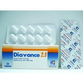 Diavance | Type 2 Diabetes | 2.5/500 mg | 30 Tab