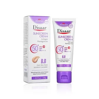 Disaar | Sunscreen Cream Collagen Pomegranate SPF50+ PA+++ | 40gm