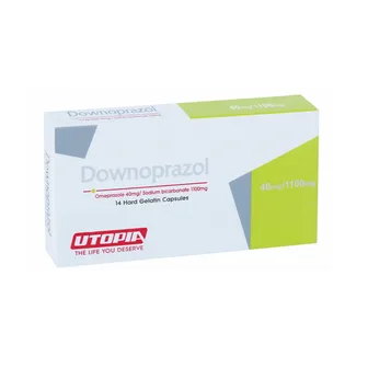 Downoprazol | 40 mg/1100 mg | 14 Capsules