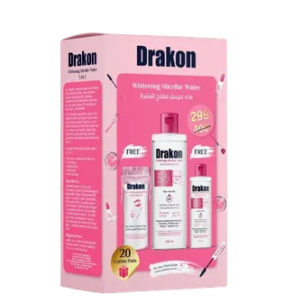 Drakon | whitening micellar water 500ml + 100ml | (promopack)