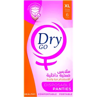 Dry Go | Disposable Panties for Women X Large | 6 Pcs